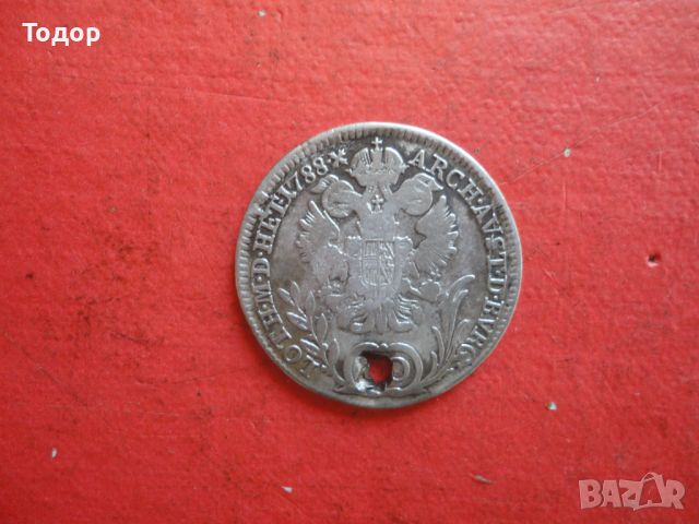 20 Kreuzer сребърна монета , снимка 3 - Нумизматика и бонистика - 45818754