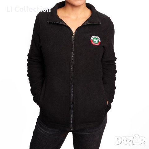 Дамски полар - черен, зелен и червен