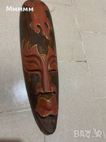 Дървена маска 50см дължина., снимка 1 - Декорация за дома - 45803814