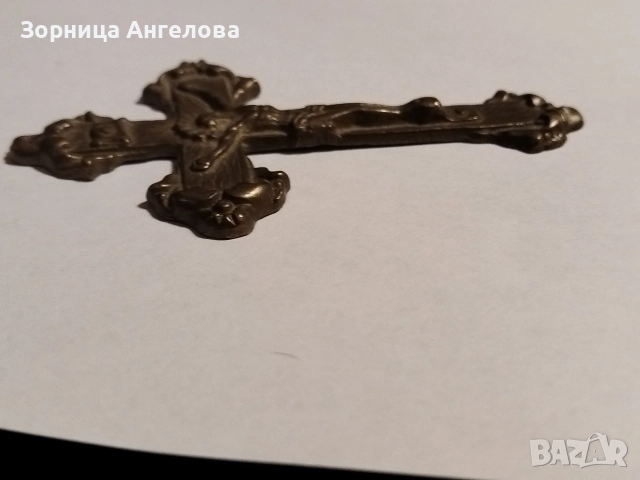Стар декоративен кръст, снимка 3 - Антикварни и старинни предмети - 52794430