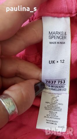 Лен / маркови бермуди "Marks & Spencer" / голям размер , снимка 9 - Къси панталони и бермуди - 46807876