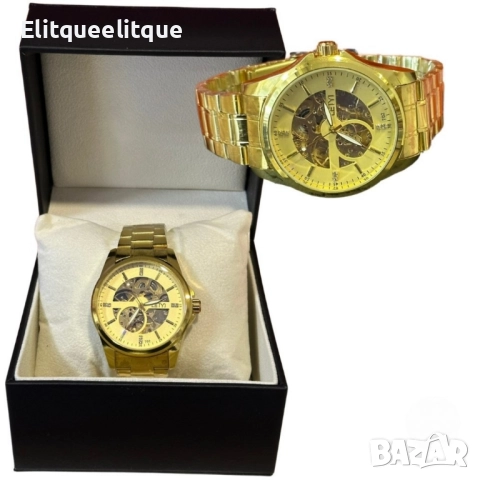 Луксозен златен часовник LEIYI с класически детайли