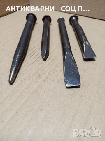 Комплект Соц Стари Ковани Каменоделски Шила Секачи. , снимка 3 - Антикварни и старинни предмети - 52619426