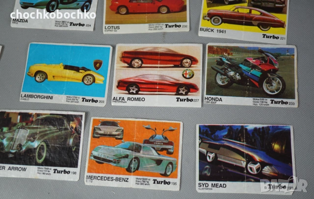 24 Картинки картинка картинки от дъвка Турбо TURBO , снимка 4 - Колекции - 53032409