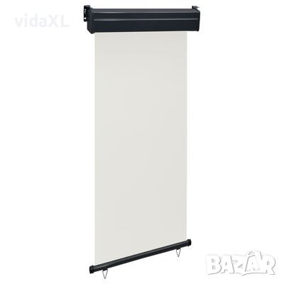 vidaXL Вертикална тента за балкон, 105x250 см, кремава（SKU:48413