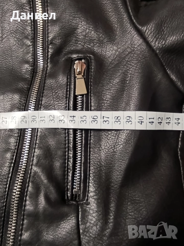 Дамско кожено яке, снимка 5 - Якета - 52842974