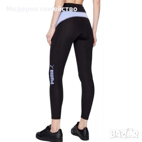 Дамски клин puma train all day 7 8 training leggings black purple, снимка 2 - Клинове - 46751320