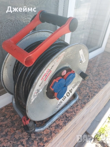 Удължител Немски / разклонител / Макара 40 метра с 3 гнезда , снимка 10 - Други инструменти - 52532490