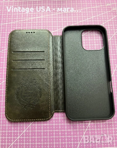 Черен калъф / кейс за IPhone 16 Pro Max, снимка 3 - Калъфи, кейсове - 54198096