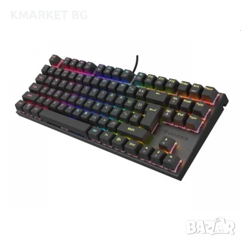 Genesis Mechanical Gaming Keyboard Thor 303 TKL Silent Switch RGB Backlight US Layout Black Геймърск, снимка 2 - Калъфи, кейсове - 49361198