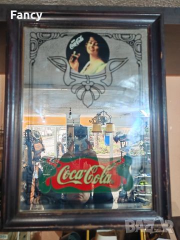 Старо рекламно огледало на Coca Cola, снимка 5 - Антикварни и старинни предмети - 45672051