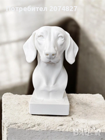 Dachshund Bust, снимка 2 - Декорация за дома - 53370432