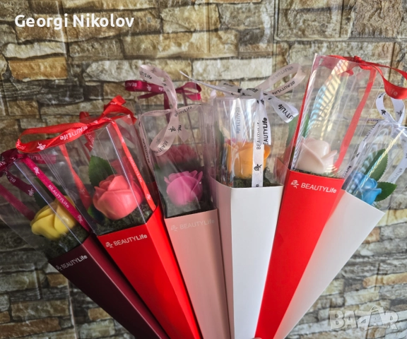 Кашпи със сапунени цветя, снимка 13 - Изкуствени цветя - 52663604