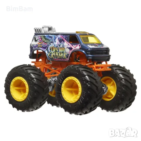 Количка Hot Wheels Monster Truck - Dodge Ram Van, снимка 2 - Коли, камиони, мотори, писти - 48445300