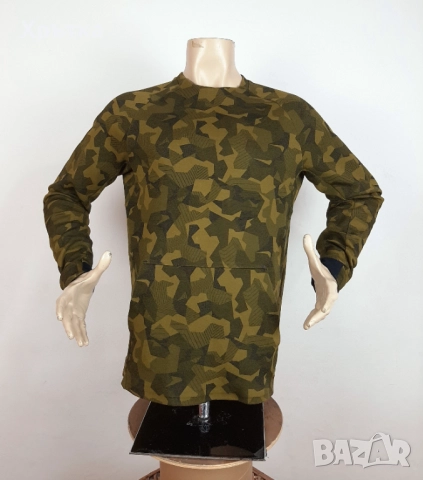 Nike Tech Fleece Crew - Оригинална мъжка блуза размер M, снимка 2 - Блузи - 52084184