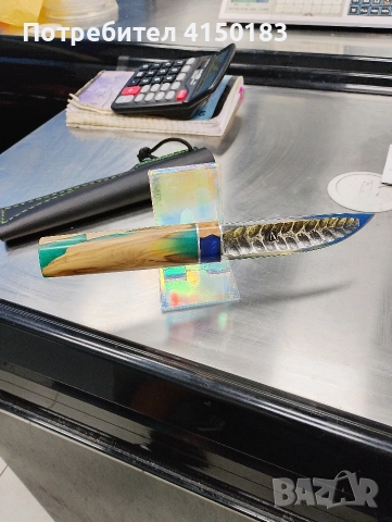 Нож Якут кован от ШХ15 , снимка 5 - Други инструменти - 52856894