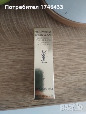 Червило Yves Saint Laurent Rouge volupte Candy Glaze -НОВО, снимка 3 - Декоративна козметика - 47690392