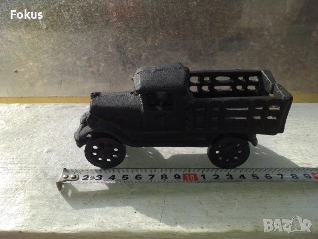 Камион чугунена фигура статуетка, снимка 4 - Антикварни и старинни предмети - 53448882