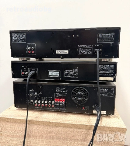 🔊Ретро аудио система - сет TECHNICS - ресийвър -усилвател с радио, сд плеър, дек и тонколони🔈, снимка 4 - Аудиосистеми - 53641497