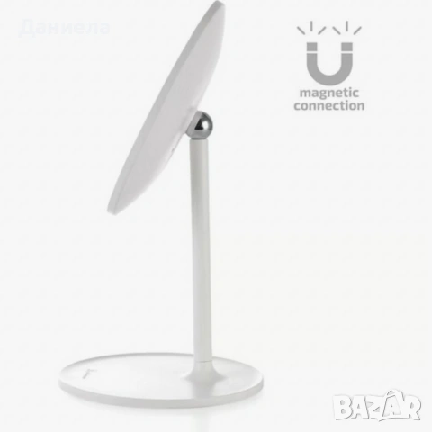 LED козметично огледало за грим Luigi Ferrero FR- 805M 20x20 cm, снимка 6 - Други стоки за дома - 53499249