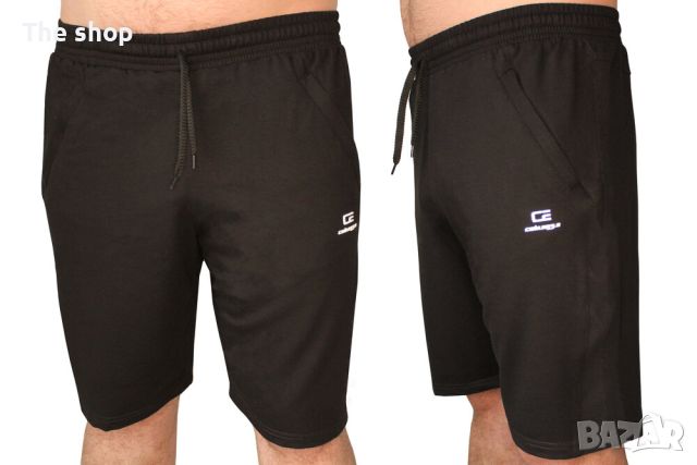 Черни памучни къси панталони (003), снимка 1 - Къси панталони - 45449865