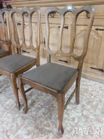 6 броя трапезни столове бял дъб в стил ЛУИ XV, снимка 3 - Столове - 46024379