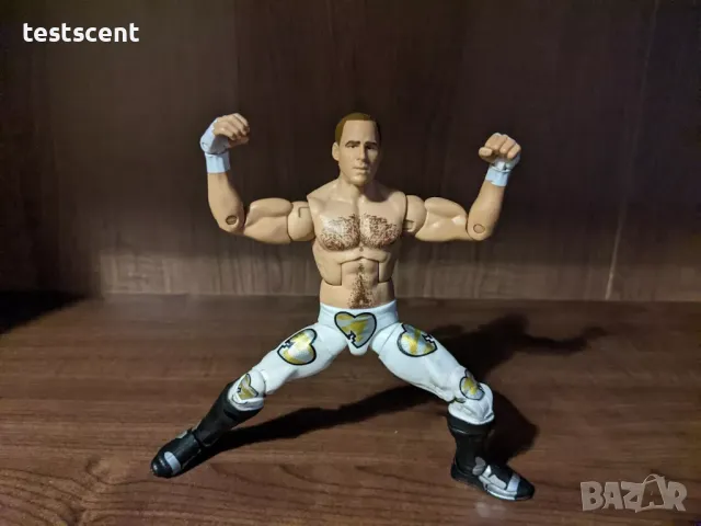 Екшън фигура WWE Shawn Michaels HBK Elite Wrestlemania Exclusive Mattel WWF Шон Майкълс, снимка 10 - Колекции - 48433437