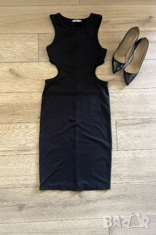 Черна рокля ZARA, снимка 5 - Рокли - 45795538