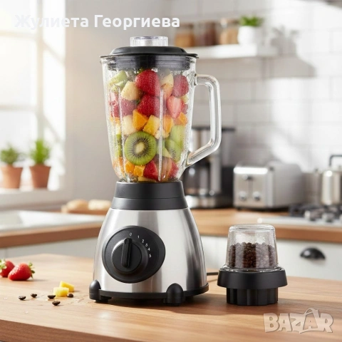 Блендер Cheffinger 1000 W – 1,5 л стъклена кана,, снимка 2 - Блендери - 53193017