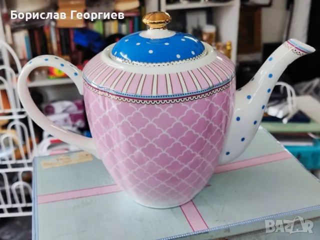 Нов порцеланов чайник, снимка 5 - Сервизи - 49861097