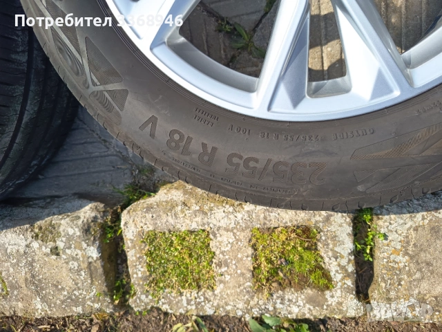 Оригинални джанти 18" 5х112 Q3 Q5 A3 A4 с гуми 235/55/18 Continental Suv, снимка 9 - Гуми и джанти - 53740292