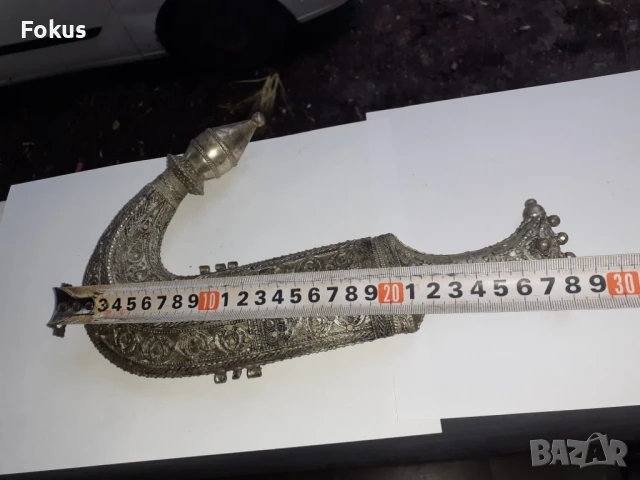 Ханджар - кания и дръжка от стар османски ханджар, снимка 6 - Антикварни и старинни предмети - 50839293
