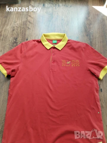 hugo boss green - страхотна мъжка тениска L, снимка 4 - Тениски - 51009904