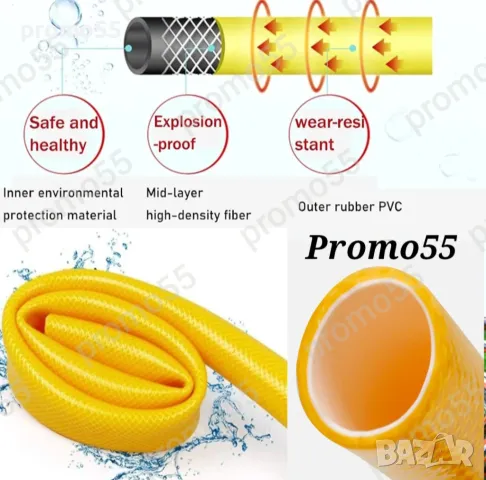 Преносима макара с градински маркуч 25м., пръскачка, накрайници, снимка 10 - Напояване - 49313110