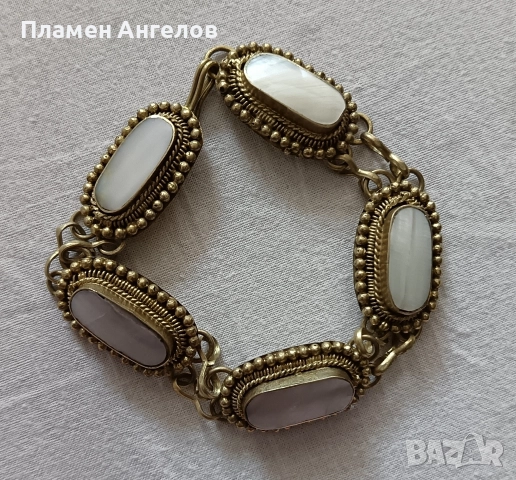 Старинна посребрена възрожденска гривна. 