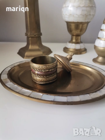 Месингови свещници и други , снимка 3 - Антикварни и старинни предмети - 53663533