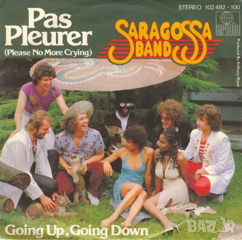 Грамофонни плочи Saragossa Band ‎– Pas Pleurer (Please No More Crying) 7" сингъл, снимка 1 - Грамофонни плочи - 45579532