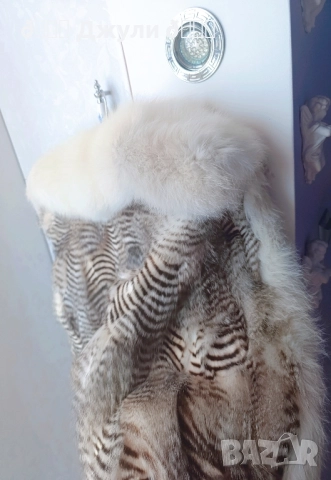 Елек с естествен косъм от рис и полярна лисица, снимка 7 - Елеци - 51654904