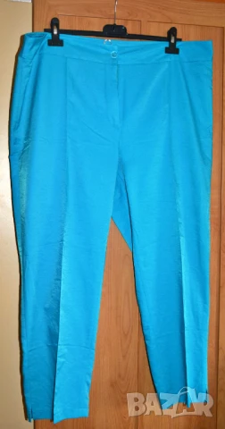 👖 Дамски тюркоазен летен панталон | 4XL–5XL | Люсил