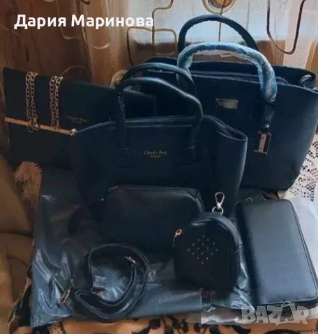 Комплект от шест части за жените с усет BAG35, снимка 3 - Чанти - 47737702