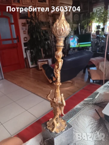 бронзова  статуетка, снимка 4 - Антикварни и старинни предмети - 51364272