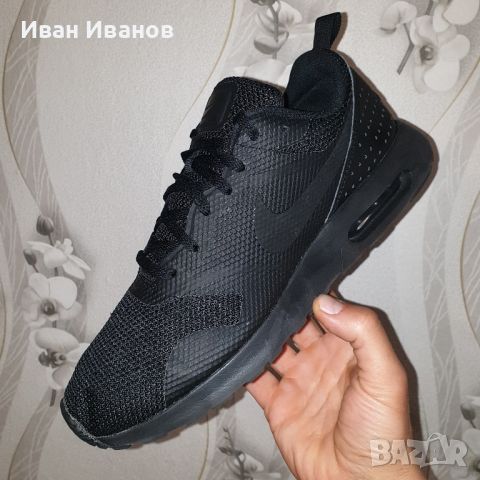 оригинални маратонки   NIKE AIR MAX TAVAS ALL BLACK  номер 46 , снимка 13 - Маратонки - 41046884