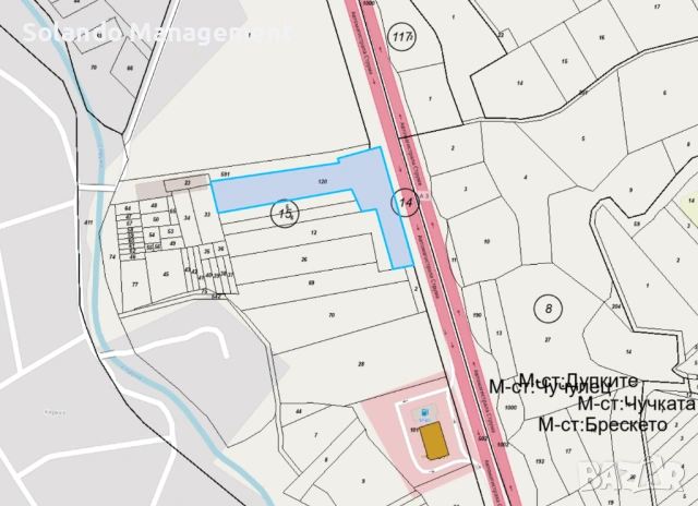 Парцел под наем | Лице към АМ „СТРУМА“ | ТОК + ВОДА