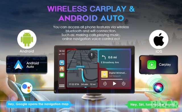 Auto Car Radio Bluetooth GPS навигация FM AUX Автомобилен мултимедиен плейър
, снимка 11 - Bluetooth слушалки - 46189896