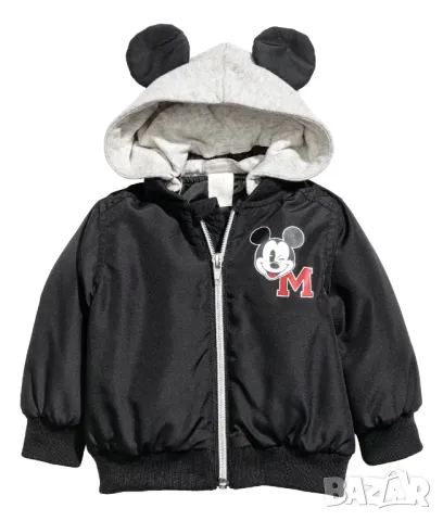 Детско яке Мики Маус H&M пролет/есен размер 6-9 месеца / 74см, снимка 2 - Бебешки якета и елеци - 49627185