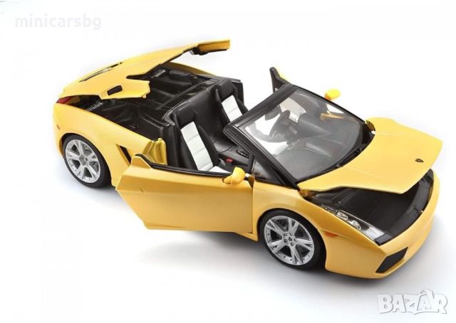 1:18 Метални колички: Lamborghini Gallardo Spyder - Bburago Gold, снимка 2 - Колекции - 45143554