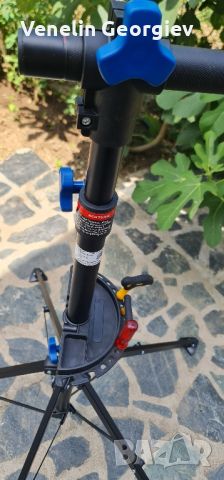 Стойка за ремонт на велосипеди сгъваема, регулируема въртене 360 градуса, снимка 10 - Други инструменти - 46393658
