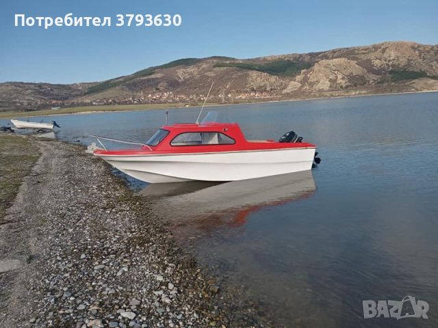 Лодка 5м с каюта и Меркурий 75кс мотор + колесар в цената , снимка 4 - Воден транспорт - 45277521