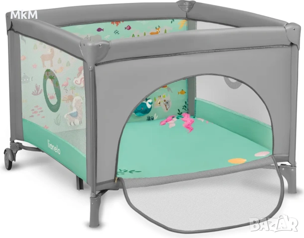 Кошарка за игра Lionelo Mille, 0-36 месеца, до 15 кг 100 х 100 см . , снимка 9 - Кошарки - 53682502