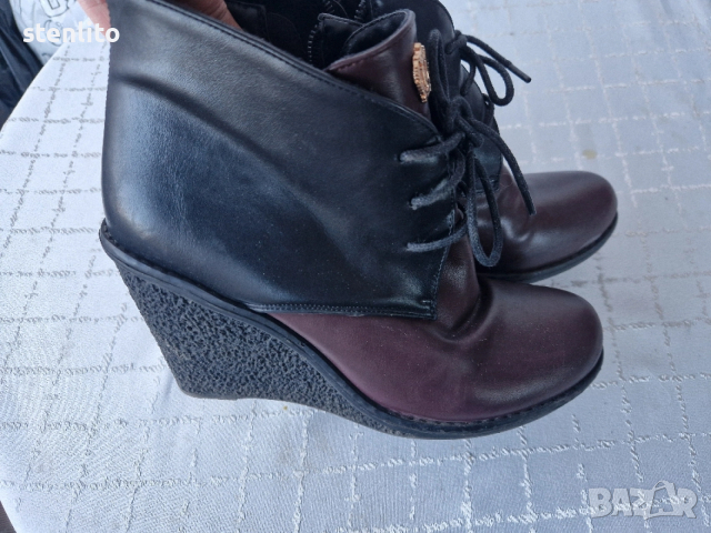 Дамски боти на платформи 38 + подарък чанта и диадема , снимка 11 - Дамски боти - 53850288